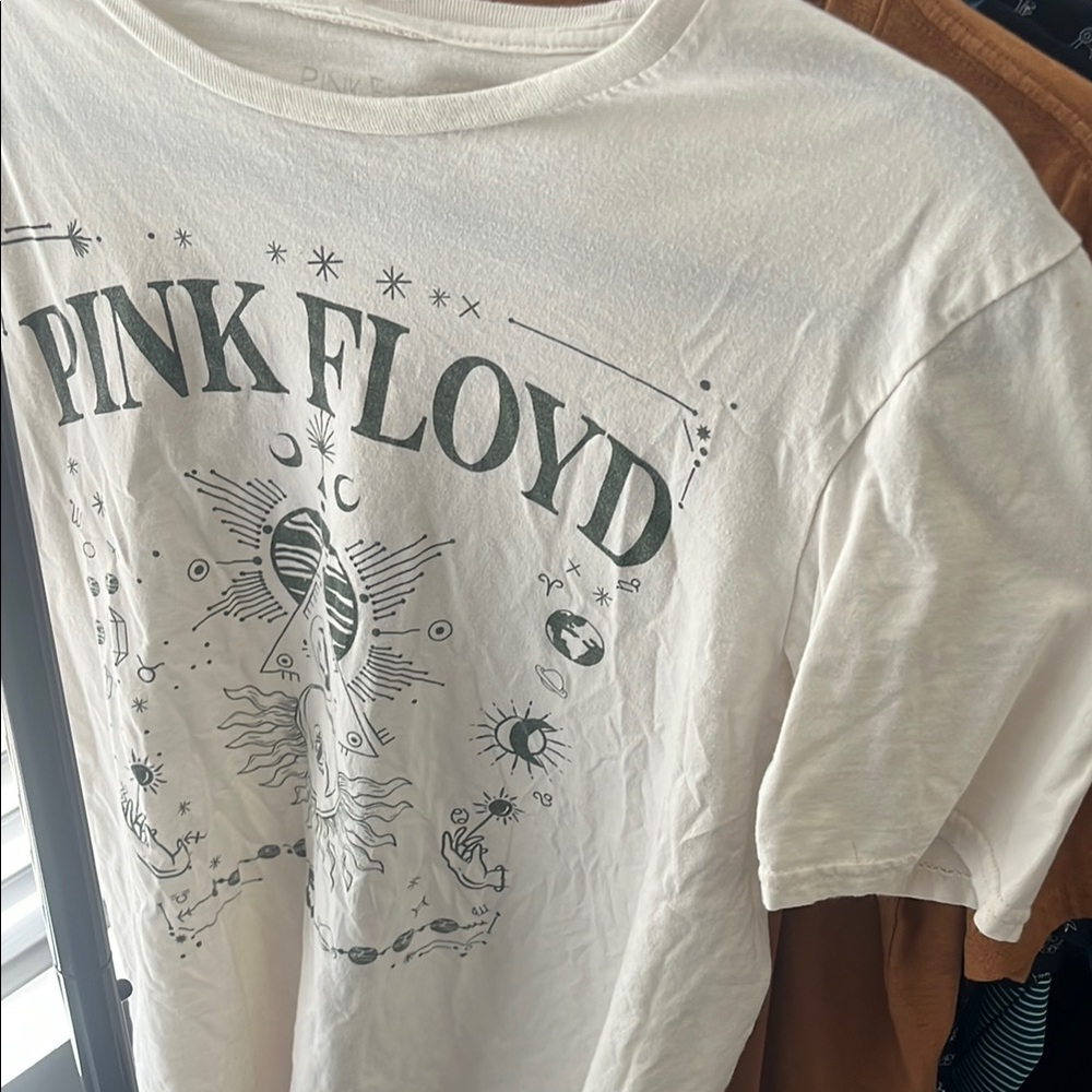 Pink Floyd White Graphic Tee